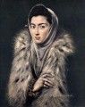 毛皮をかぶった女性 1577 マニエリスム スペイン ルネサンス エル グレコ